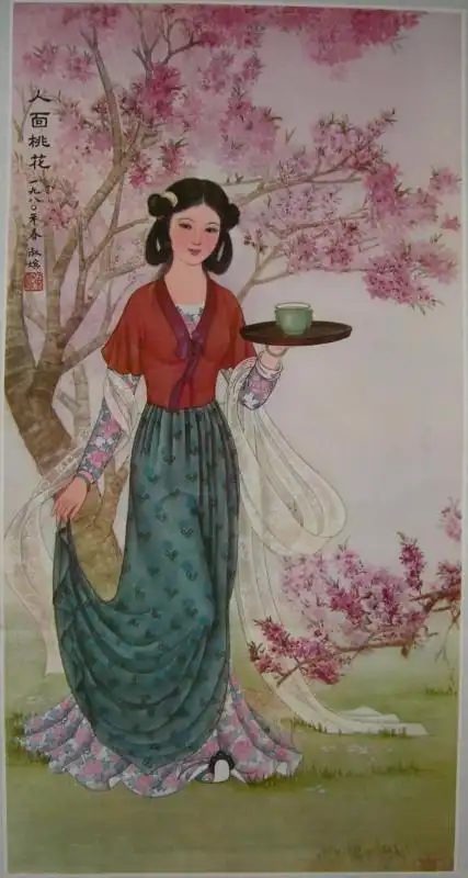 董淑嫔 工笔仕女图及观音图