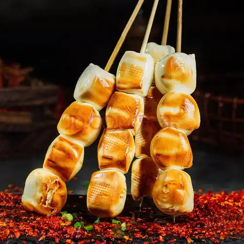 烧烤馒头串冷冻奶香馒头烧烤串油炸小馒头牛奶馒头1kg左右 30串